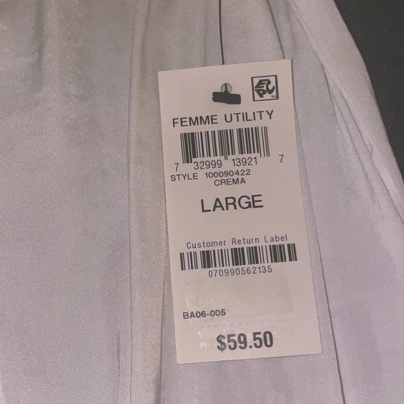 NWT Bar III Femme Utility Blouse - Picture 5 of 6